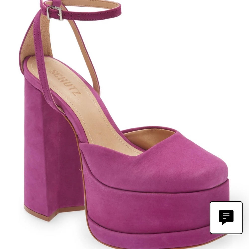 SCHUTZ Purple Platform Sandals